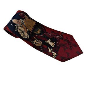 Vintage Norman Rockwell Silk Santa Tie